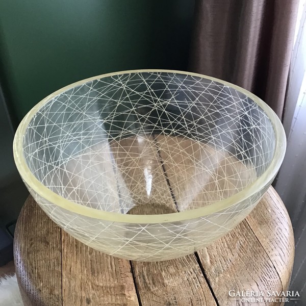 Old plexiglass bowl