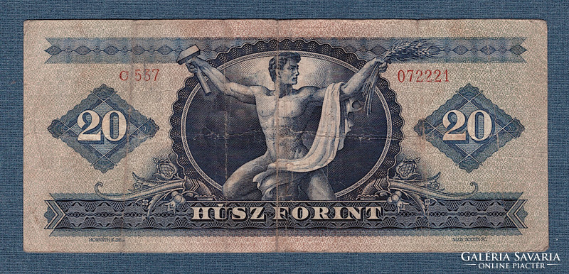 20 Forints 1949 f the Rákos coat of arms twenty
