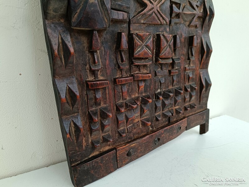 Antique African Dogon carved wooden door Mali 738 8530