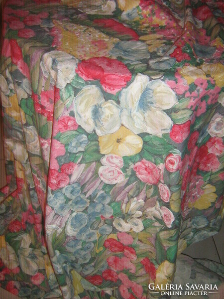 Beautiful spring vintage floral curtain