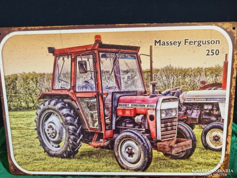 Tractor - massey ferguson 250 decorative vintage metal sign new! (4)