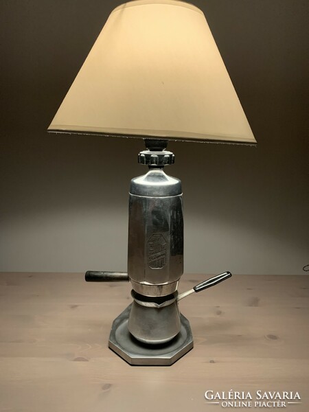 Old unipress coffee maker lamp, table lamp