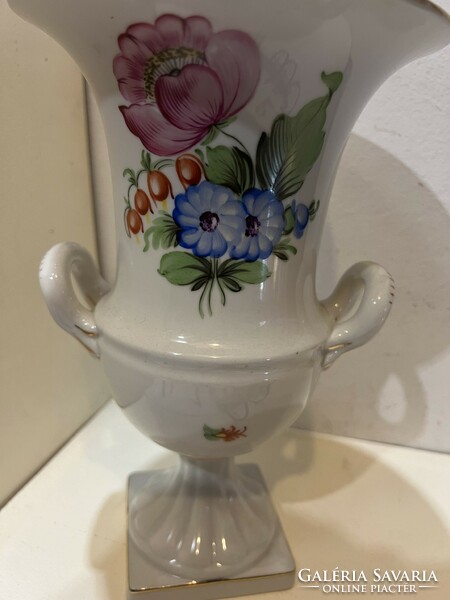 Herend porcelain vase, height 24 cm, flawless work 4125