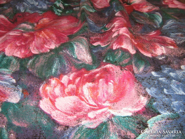 Wonderful vintage scenic rose curtain