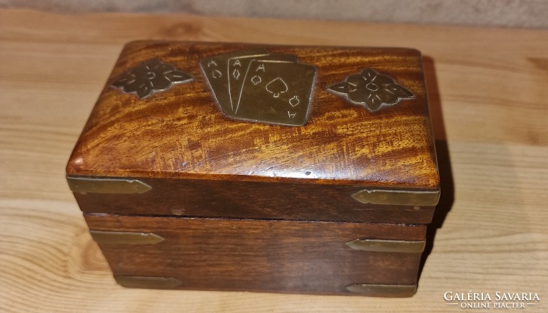 Old rare rummy card holder with 2 pieces of rummy
