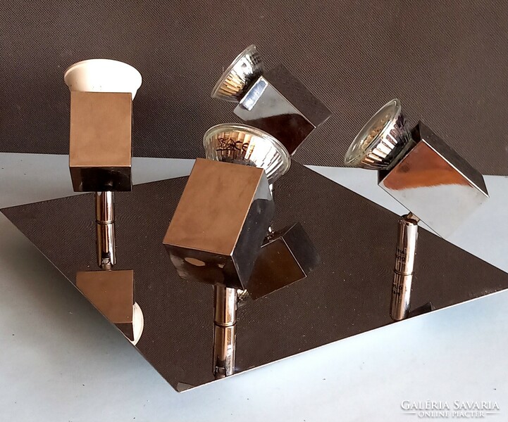 Postmodern chrome ceiling lamp negotiable art deco design
