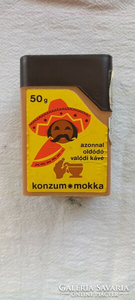 Konzum mocha coffee box retro