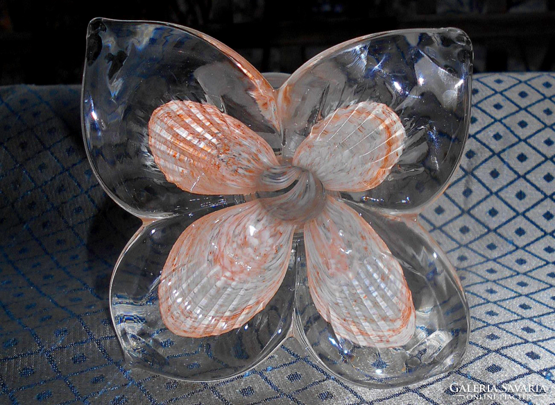 Murano glass flower candle holder? -Nice piece of craftsmanship