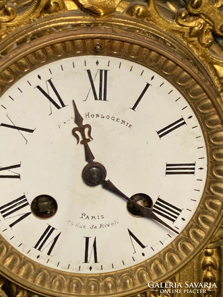 Rococo French mantel clock