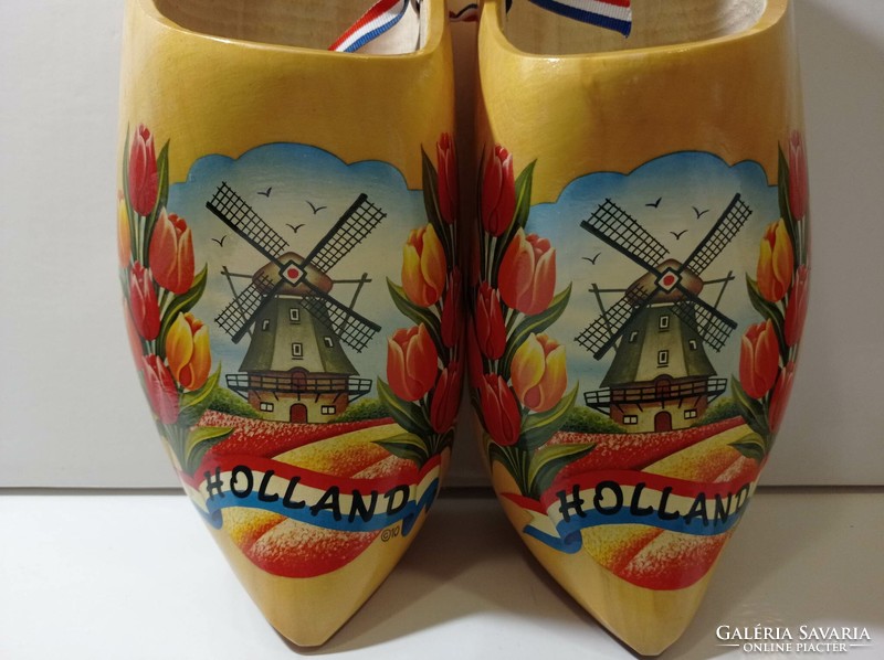 A pair of Dutch wooden slippers