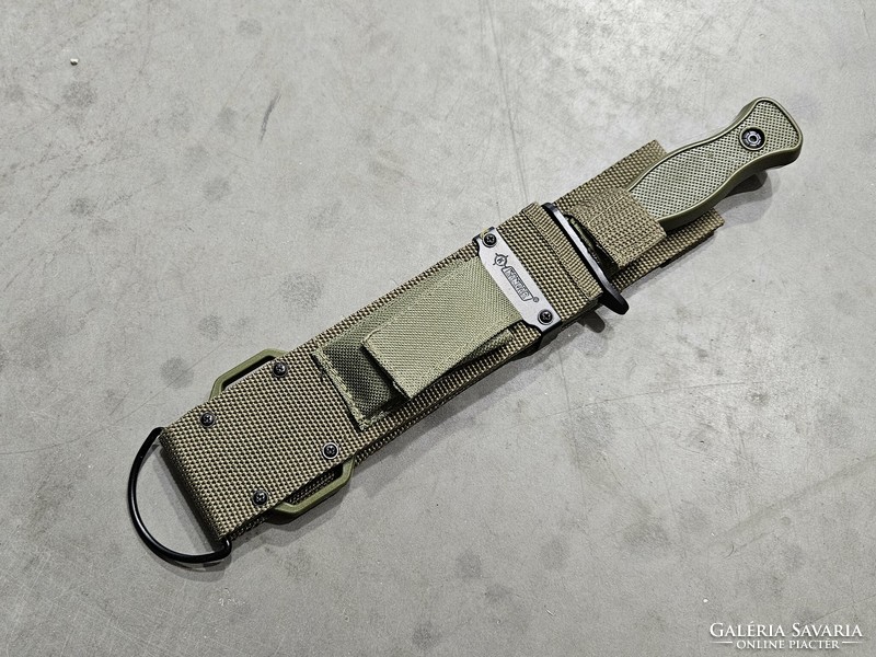 Kandar n165 military survival dagger, with quick-release case, olive color