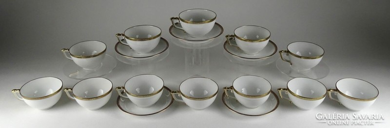 1Q873 hüttl porcelain tea set coffee set with 12 cups