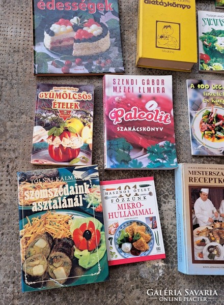 Szakácskönyv gyűjtemény könyvek könyv főzès hagyaték nosztalgia