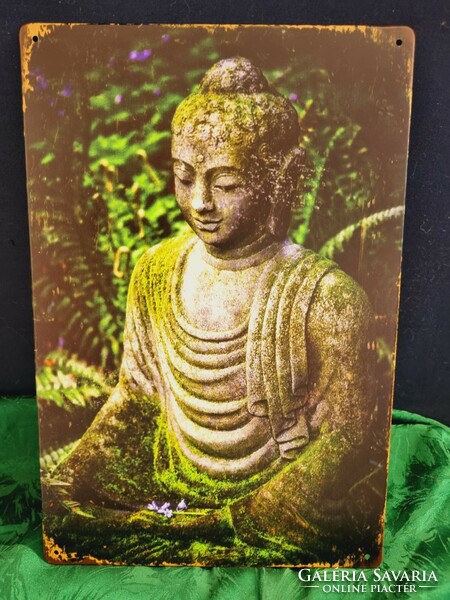 Buddha vintage metal sign new! (46-7382)