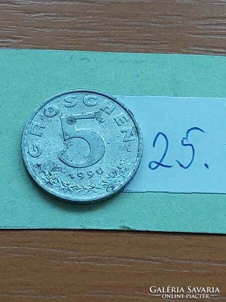 Austria 5 groschen 1990 zinc, 25