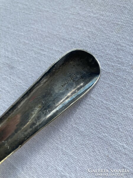 Beautiful hand-hammered silver-plated cake spatula