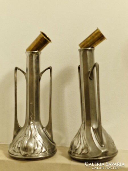Unique and rare pair of silver irons