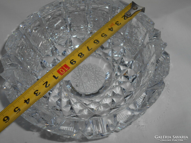 Lead crystal bowl (asher) - heavy, beautiful piece