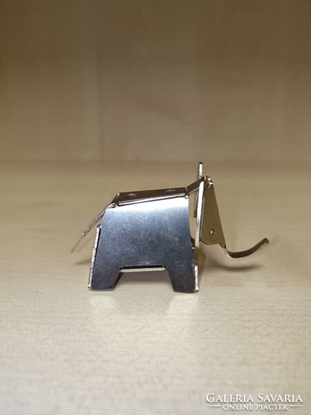 Mini fém elefánt