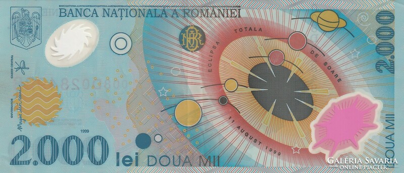 2000 lej (1999) románia milleniumi kiadás