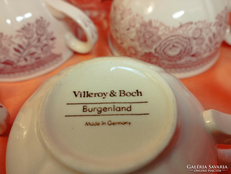 Villeroy § boch, burgenland pink coffee cup, 4 pcs.