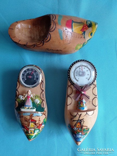 Dutch wooden slipper thermometers wall decorations