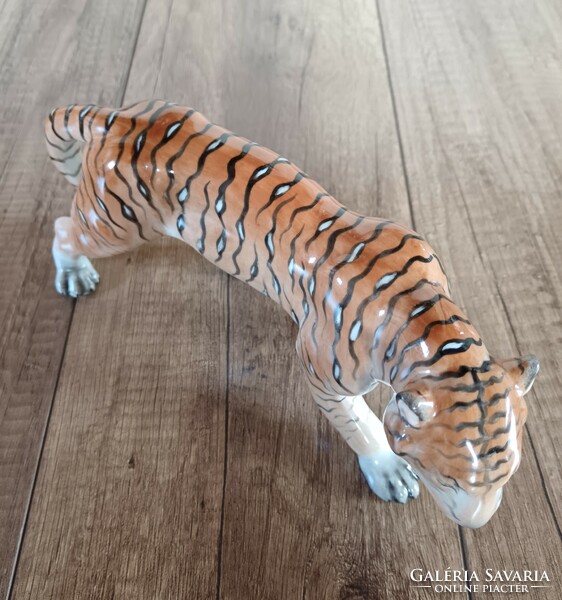Old Herend porcelain tiger