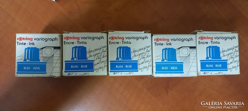 Rotring blue ink 5 unopened