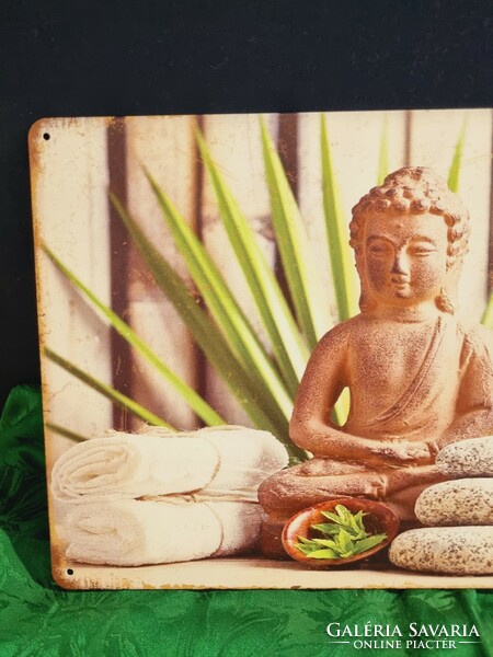 Buddha vintage metal sign new! (48-7393)