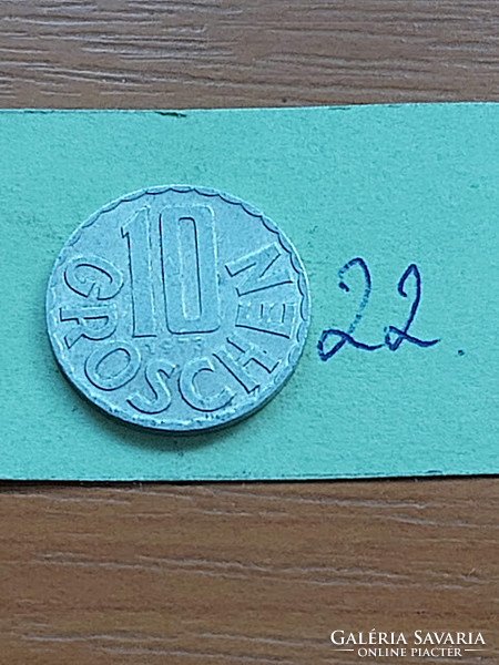 Austria 10 groschen 1973 alu. 22