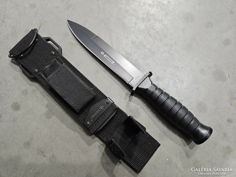 Kandar military survival dagger, black