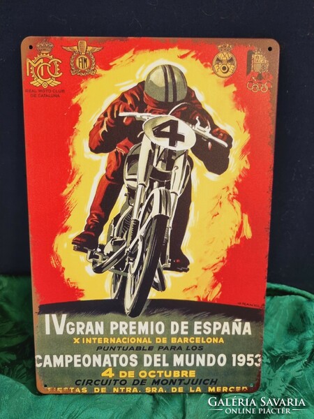 Motorcycle vintage metal sign new! (85)