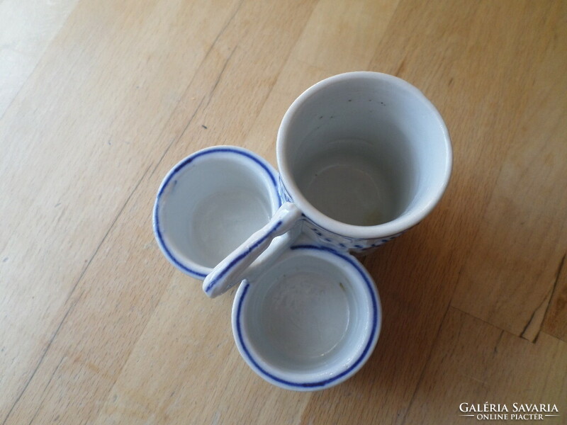 Old-antique porcelain table salt shaker