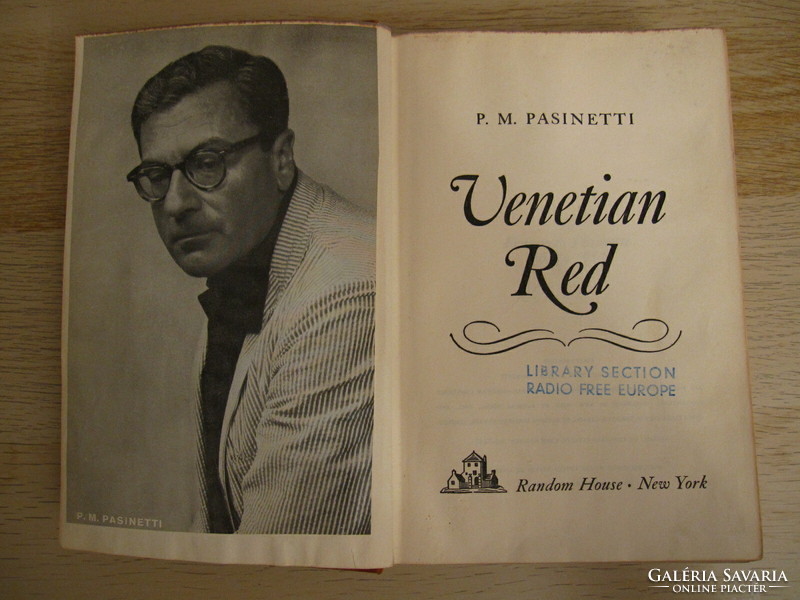 P. M. Pasinetti - Venetian Red könyv 1960 - Szabad Európa Rádió könyvtár