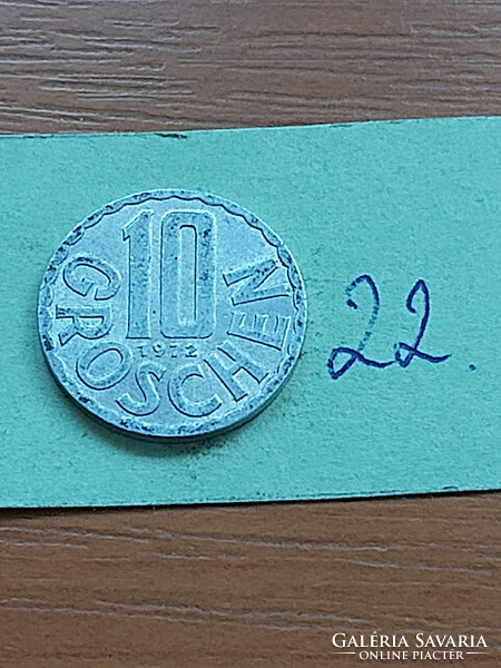 Austria 10 groschen 1972 alu. 22