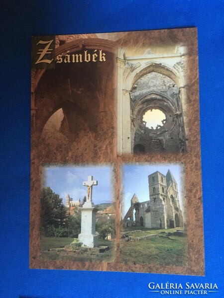 Négy 2001-es képeslap Zsámbékról (kettő egyforma)
