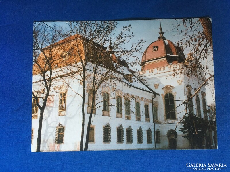 Három képeslap: a Gödöllői Kastély főhomlokzata, 1995.