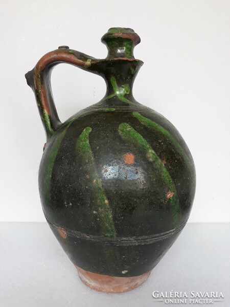 Antique folk ceramic jug
