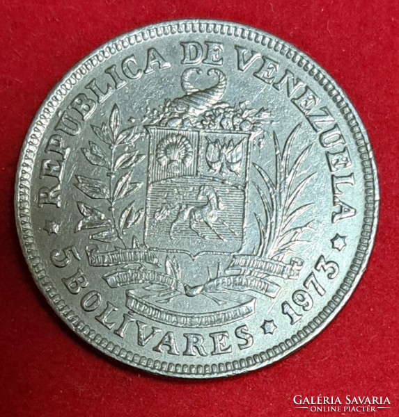 1977. Venezuela 5 bolivars (1608)