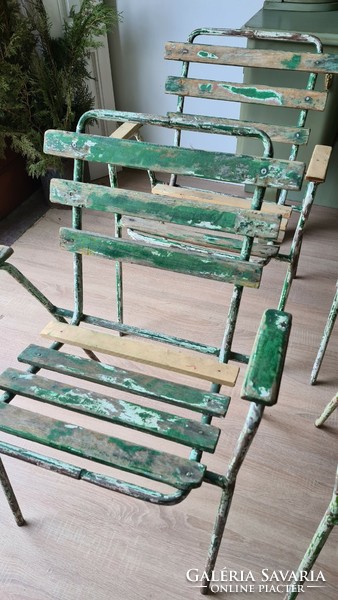 Retro beach chairs, table, garden set
