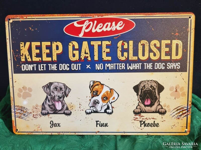 Dog vintage metal sign new! (76)