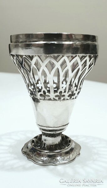 Sterling silver sugar shaker, salt and pepper shaker from 1836