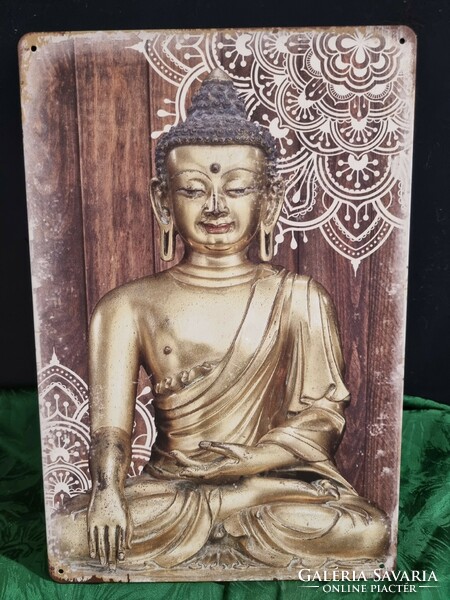 Buddha decorative vintage metal sign new! (35-7372)