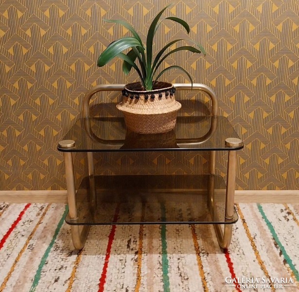 Copper, retro side table!