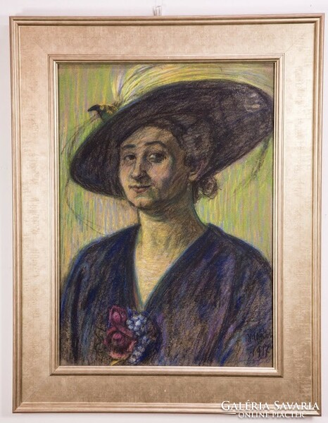 Nagy István (1873 - 1937): Barabásné portréja, 1917 - 50755