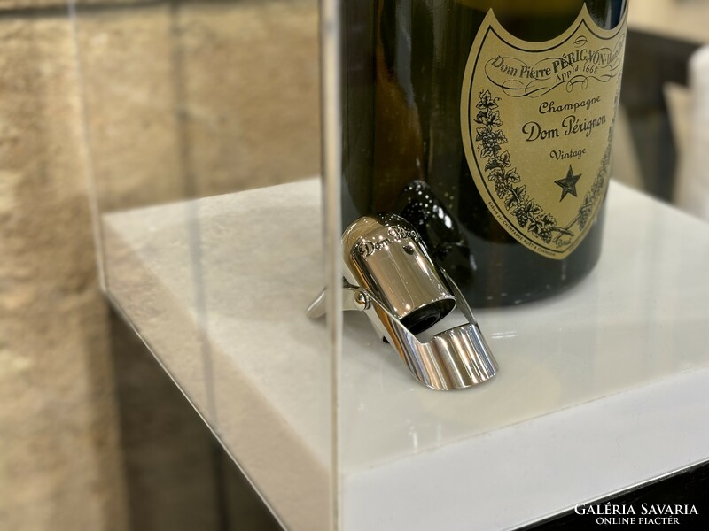 Dom Pérignon Champagne pezsgőzáró díszdugó tervezte Martin Székely Exkluzív ajándék Franciaországból