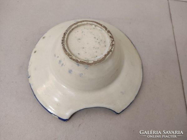 Antik borbély tál fodrász eszköz porcelán tányér 18. század madár 436 8634