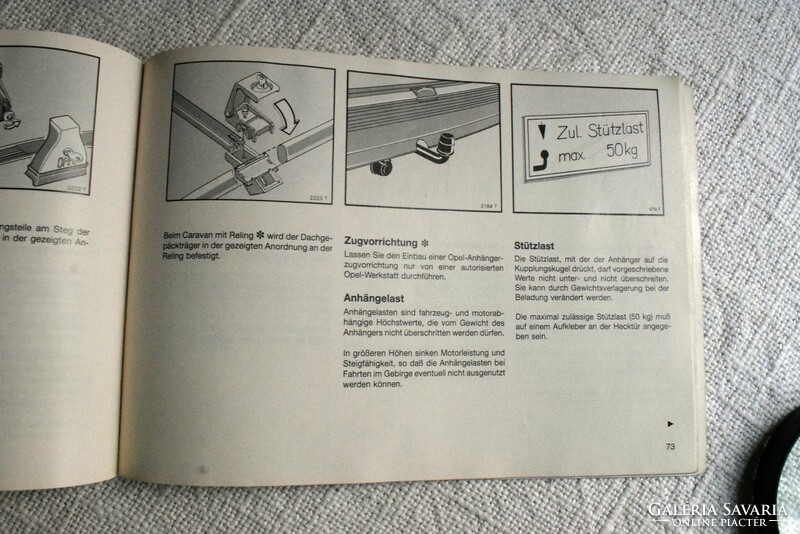 Opel cadet manual, description, 1984