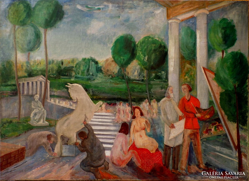 Magyar festő 20-ik század első fele: GARANTÁLTAN EREDETI Számlával