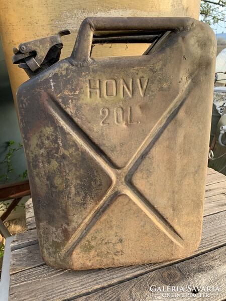 Old petrol can